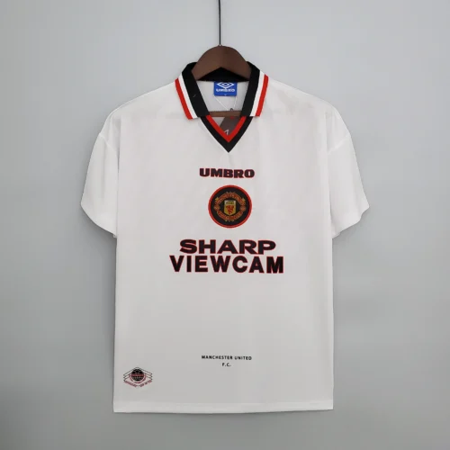 Camiseta retro Manchester United 1996-1997 blanca