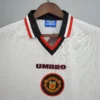 Camiseta retro Manchester United 1996-1997 blanca cuello
