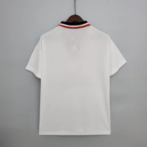 Camiseta retro Manchester United 1996-1997 blanca dorsal