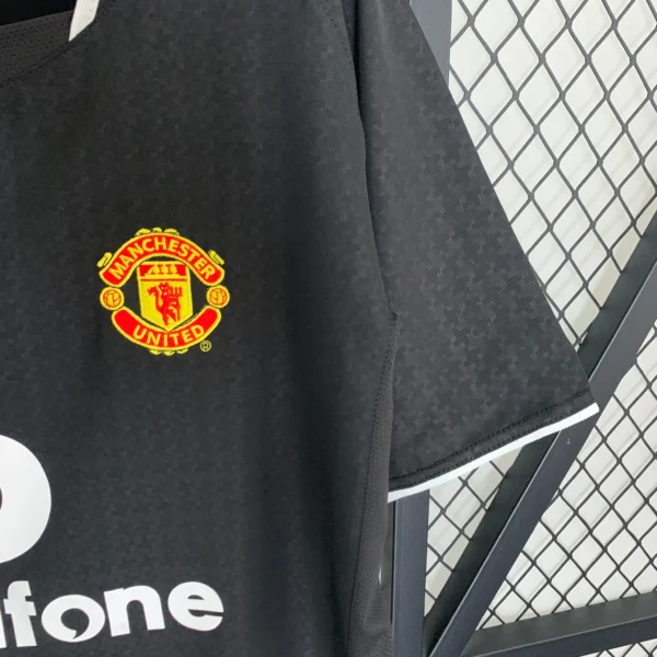 Camiseta retro Manchester United 2003-2004 Negra manga