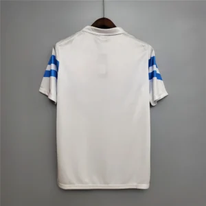 Camiseta retro Napoli blanca 1988-1989 dorsal