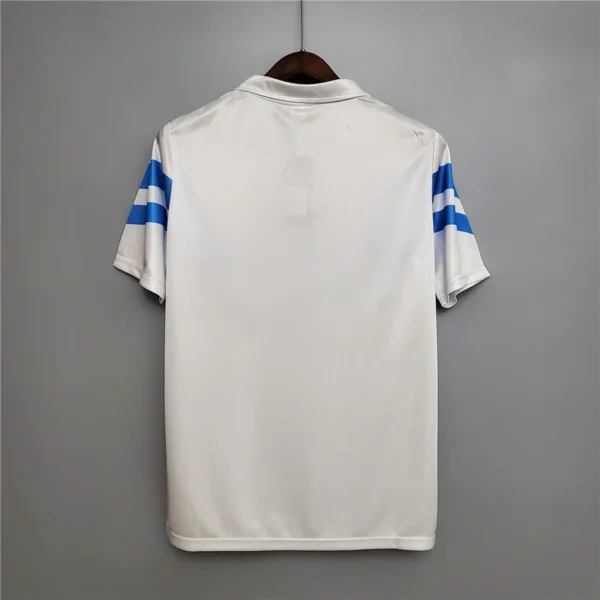 Camiseta retro Napoli blanca 1988-1989 dorsal