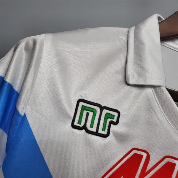 Camiseta retro Napoli blanca 1988-1989 logo