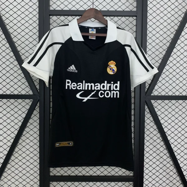 Camiseta retro Real Madrid 2001-2002 Negro