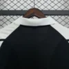 Camiseta retro Real Madrid 2001-2002 Negro cuello anterior