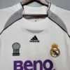 Camiseta retro Real Madrid 2006-2007 Benq cuello