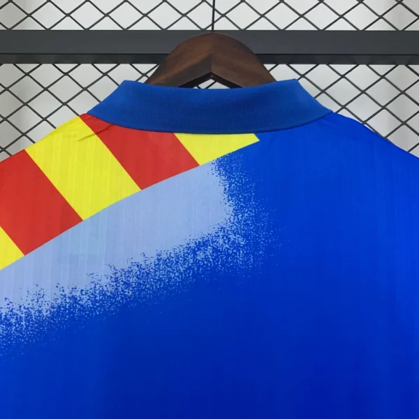 Camiseta retro Valencia CF 1995-1996 Azul cuello anterior