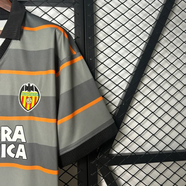 Camiseta retro Valencia CF 1999-2000 Gris manga
