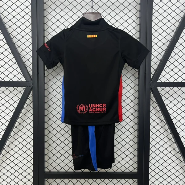 Conjunto FC Barcelona Spotify 2024-2025 Negro dorsal