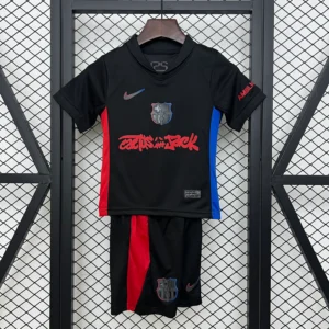 Conjunto niño FC Barcelona x Travis Scott 2024-2025 Negro