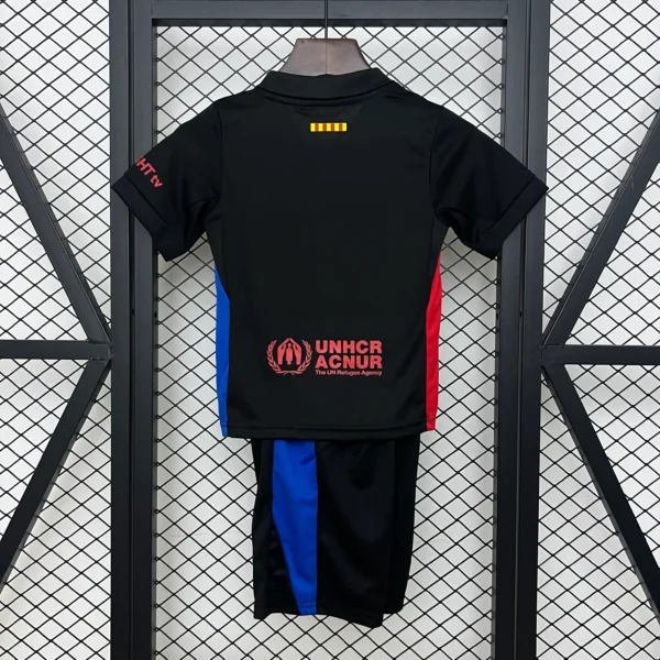 Conjunto niño FC Barcelona x Travis Scott 2024-2025 Negro dorsal