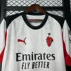 Nueva Camiseta AC Milan 2025-2026 Blanco cuello