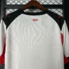 Nueva Camiseta AC Milan 2025-2026 Blanco cuello anterior