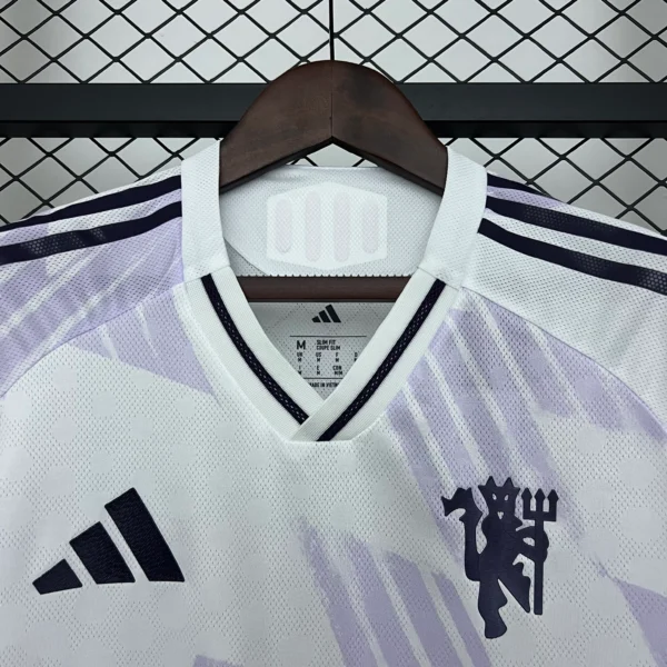 Nueva camiseta Manchester United 2025-2026 Blanco cuello