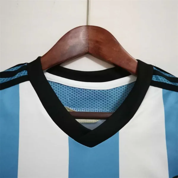 Camiseta Argentina Messi Mundial 2014 cuello