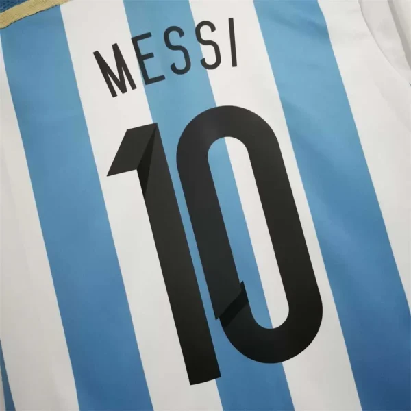 Camiseta Argentina Messi Mundial 2014 dorsal messi