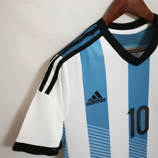 Camiseta Argentina Messi Mundial 2014 hombro