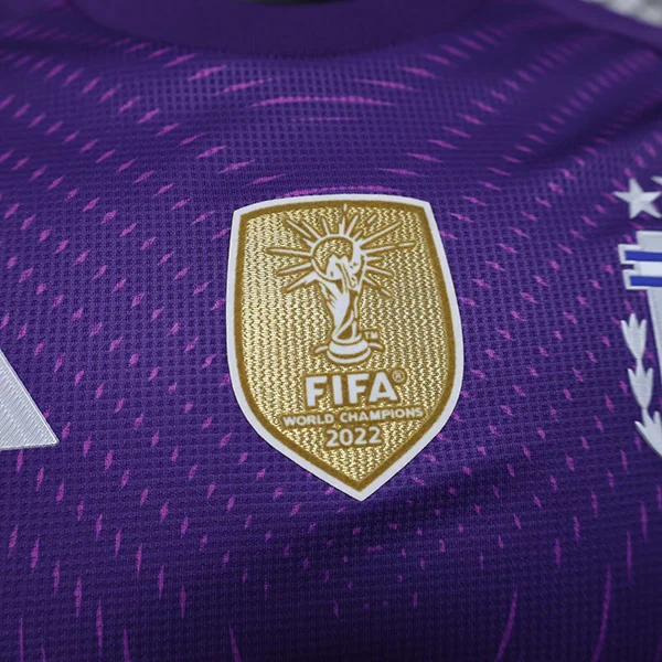 Camiseta Argentina Morado 2025-2026 logo campeon