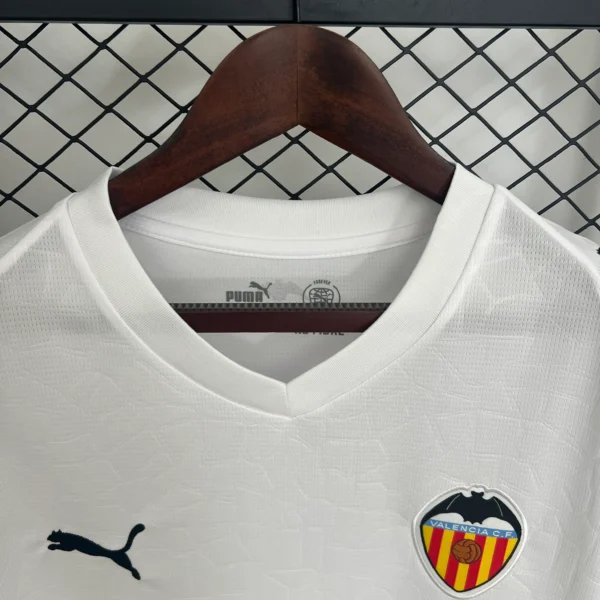 Camiseta Blanca Valencia CF 2025-2026 cuello