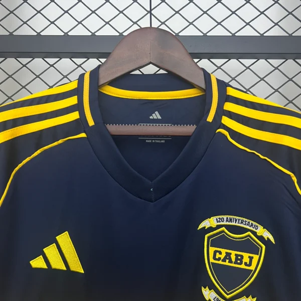 Camiseta Boca Juniors 120 Aniversario 2025-2026 cuello