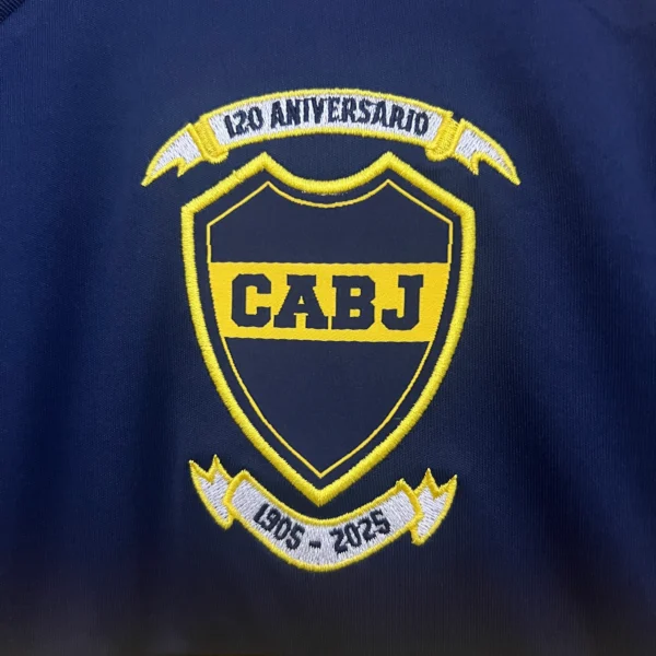 Camiseta Boca Juniors 120 Aniversario 2025-2026 escudo
