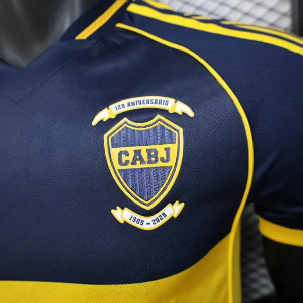 Camiseta Boca Juniors 2025-2026 120 Aniversario escudo