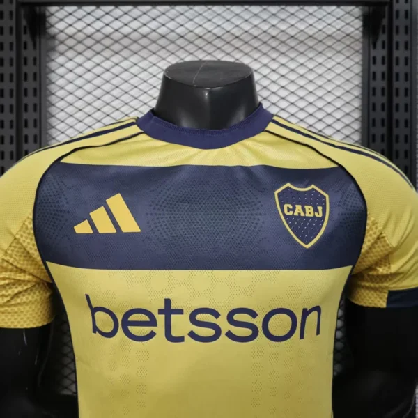 Camiseta Boca Juniors Dorado 2025-2026 cuello