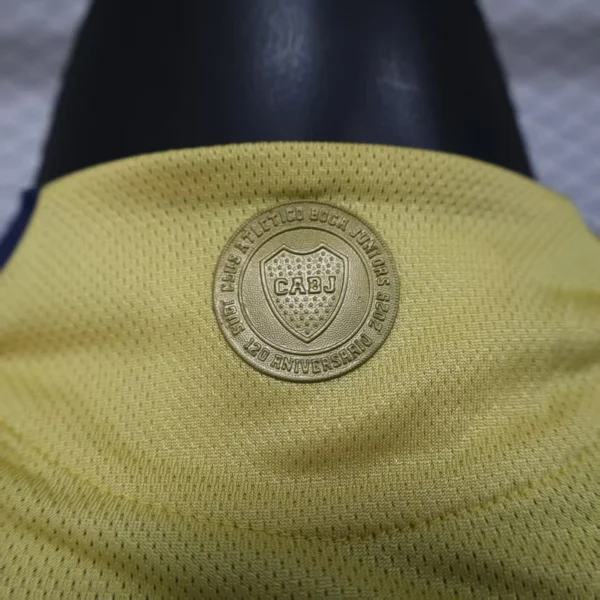 Camiseta Boca Juniors Dorado 2025-2026 cuello anterior