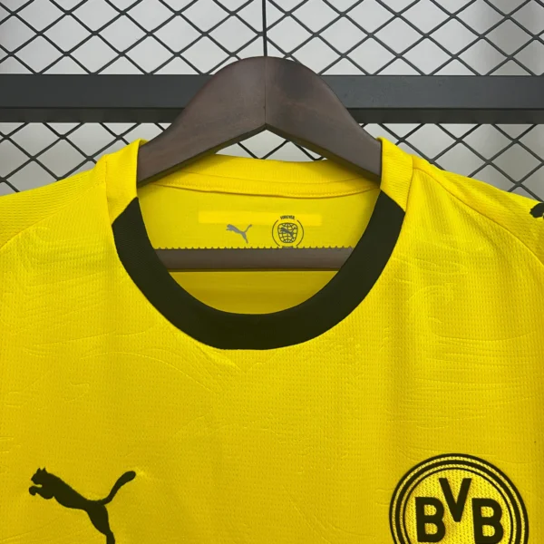 Camiseta Borussia Dortmund Amarillo 2025-2026 cuello