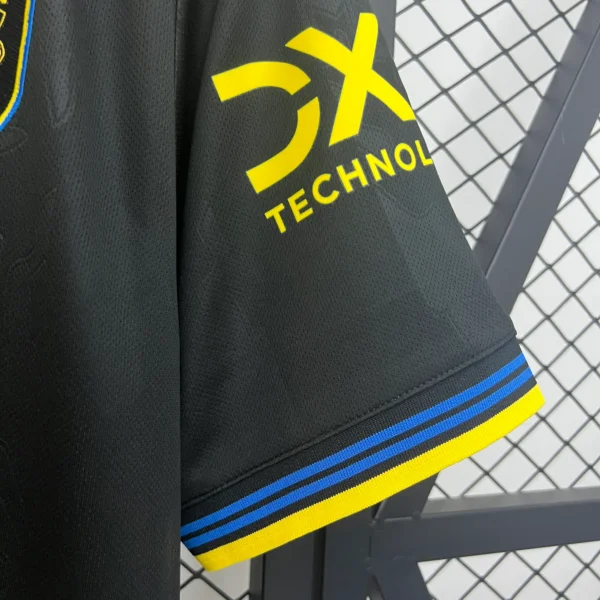 Camiseta Manchester United negra 2025-2026 manga