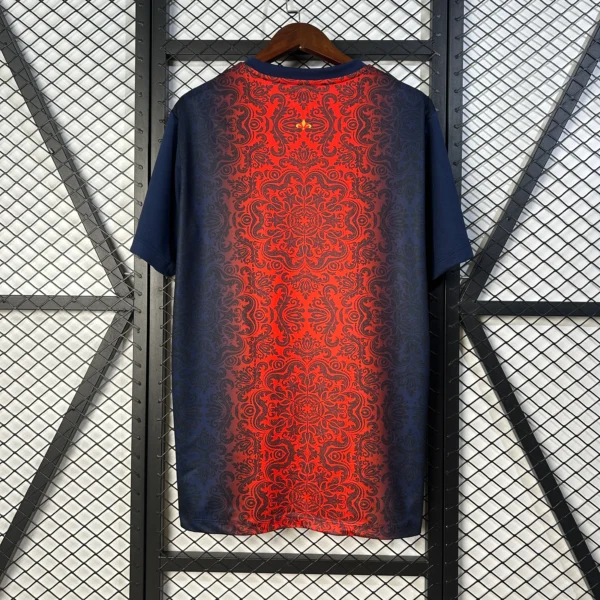 Camiseta Paris Saint Germain 2025-2026 azul-rojo dorsal-1