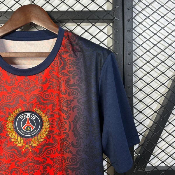 Camiseta Paris Saint Germain 2025-2026 azul-rojo manga
