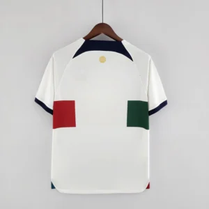 Camiseta Portugal Copa del mundo 2022 blanca dorsal
