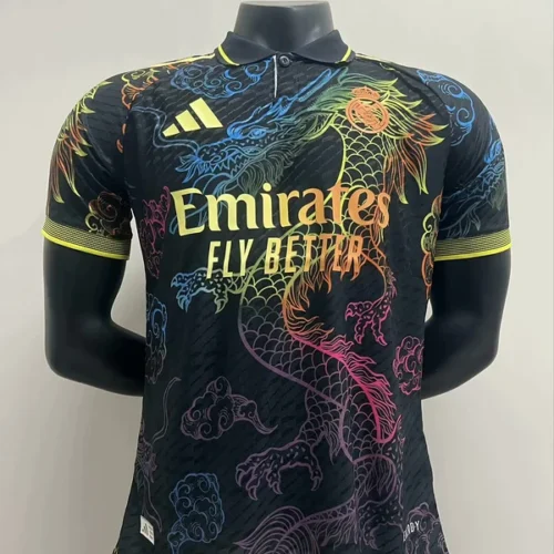 Camiseta Real Madrid negra 2025-2026 Dragón