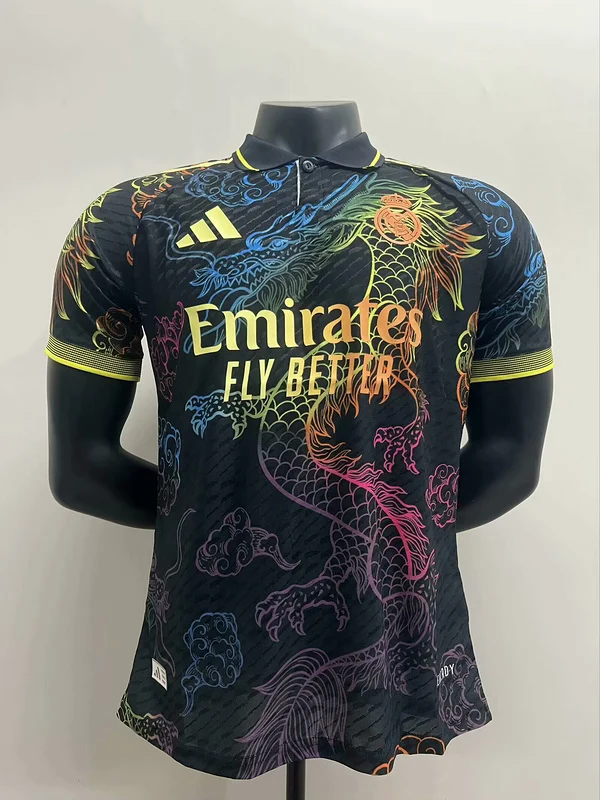 Camiseta Real Madrid negra 2025-2026 Dragón