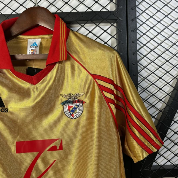 Camiseta Retro Benfica Dorado 1998-1999 manga