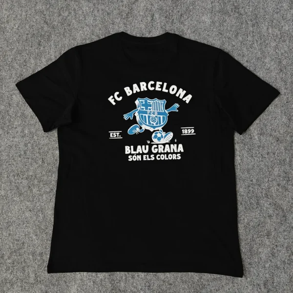 Camiseta casual negra FC Barcelona 2025-2026 dorsal