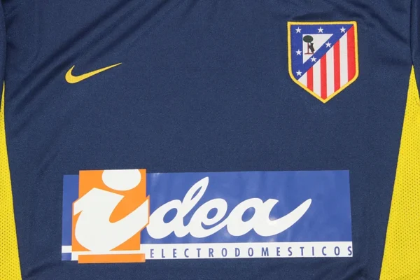 Camiseta retro Atletico Madrid 2002-2003 Azul pecho