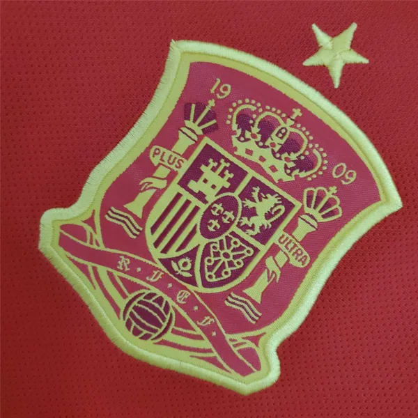 Camiseta retro España Roja 2018 Iniesta escudo