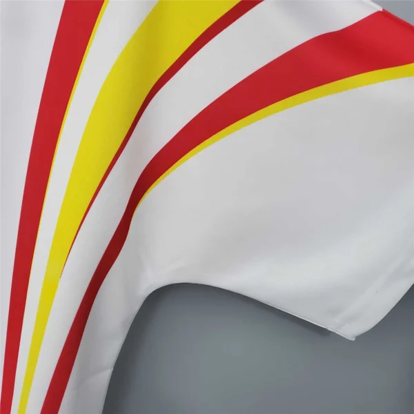 Camiseta retro España blanca 1996 manga