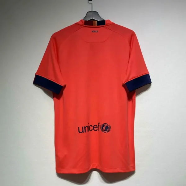 Camiseta retro FC Barcelona naranja 2014-2015 dorsal