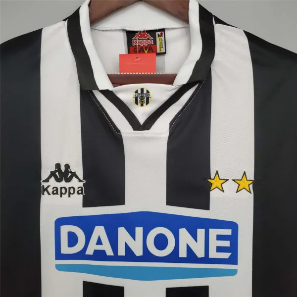Camiseta retro Juventus 1994-1995 Danone cuello