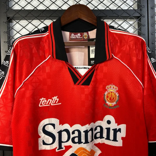 Camiseta retro Mallorca Rojo 1996-1997 cuello
