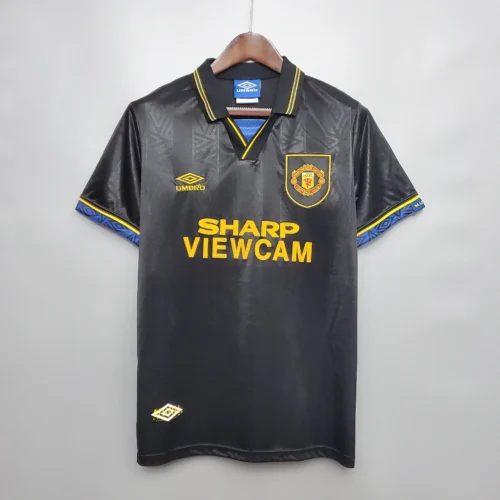 Camiseta retro Manchester United negra 1993-1995