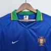 Camiseta retro Portugal 1998 azul cuello