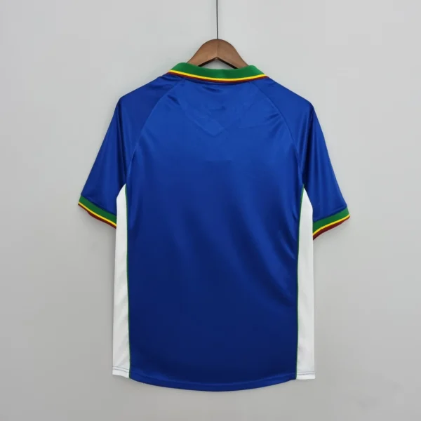 Camiseta retro Portugal 1998 azul dorsal