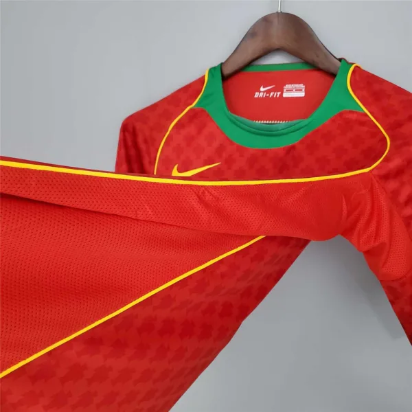 Camiseta retro Portugal Ronaldo Euro 2004 lateral