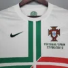 Camiseta retro Portugal blanca 2012 cuello