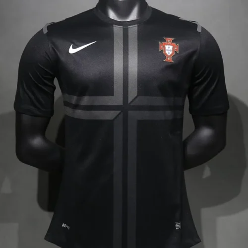 Camiseta retro Portugal negra 2013