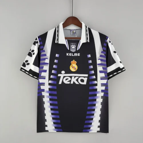 Camiseta retro Real Madrid Negro 1997-1998